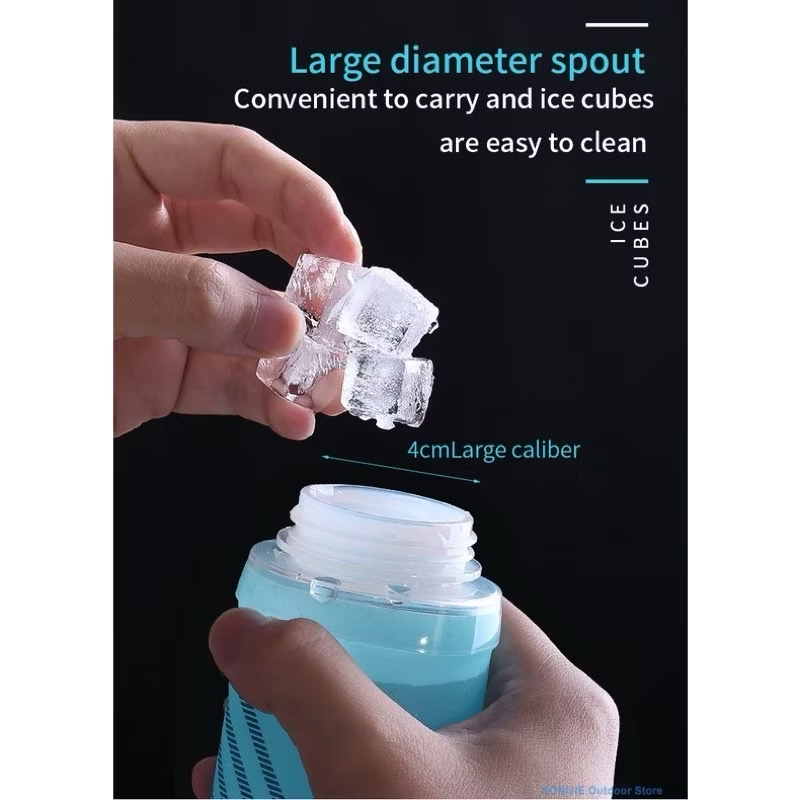 AONIJIE 500ML Soft Flask BPA Free Running Water Bottle for Hydration Backpack SD24