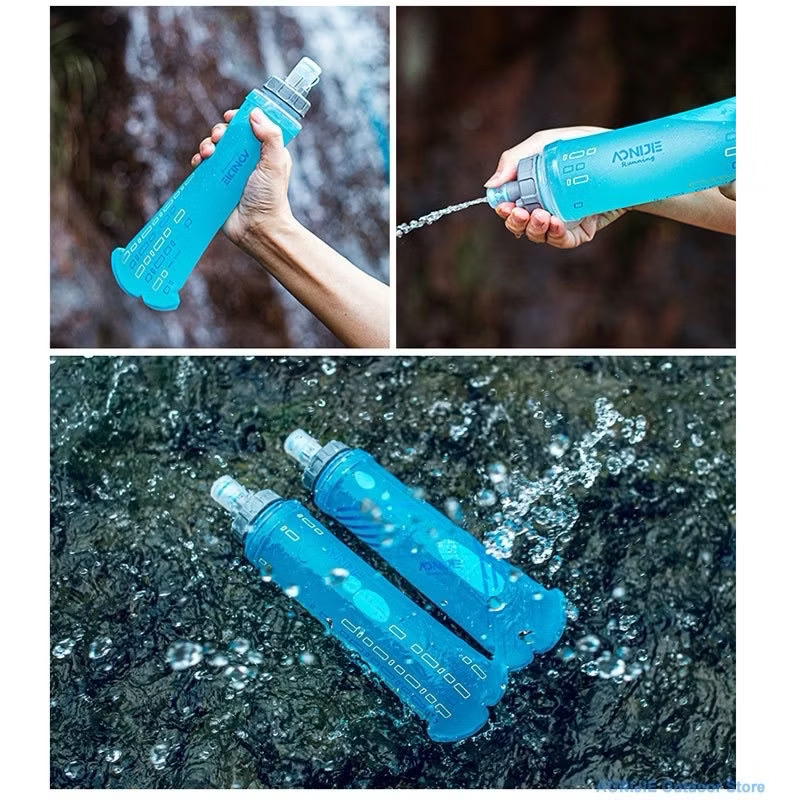 AONIJIE 500ML Soft Flask BPA Free Running Water Bottle for Hydration Backpack SD24