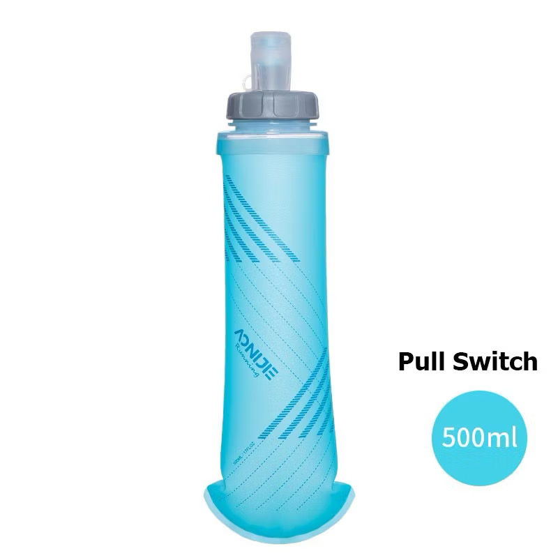 AONIJIE 500ML Soft Flask BPA Free Running Water Bottle for Hydration Backpack SD24