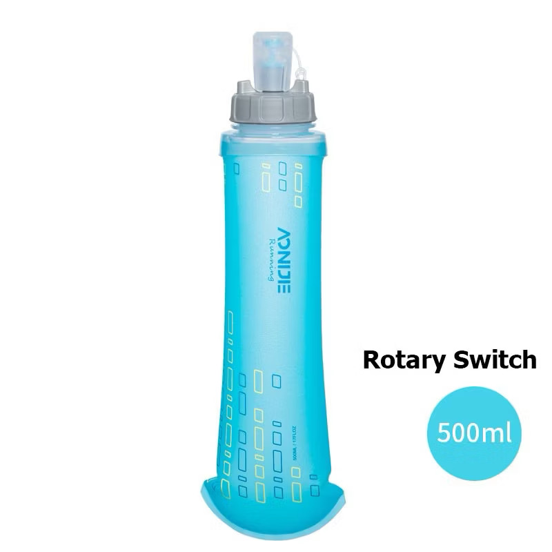 AONIJIE 500ML Soft Flask BPA Free Running Water Bottle for Hydration Backpack SD24