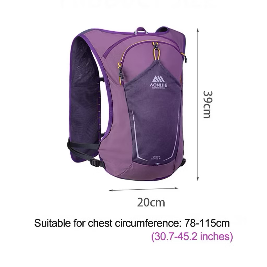 Aonijie C9125 8L Hydration Running Vest Hiking Backpack Lightweight for Trail Cycling Race
