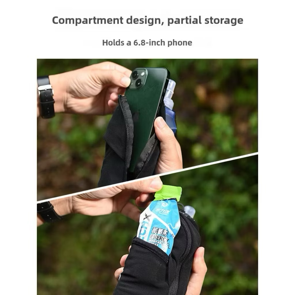 AONIJIE A7108 Running Handheld with 500ml Soft Flask Fit for 6.8 Inches Mobile Phone Water Bottle