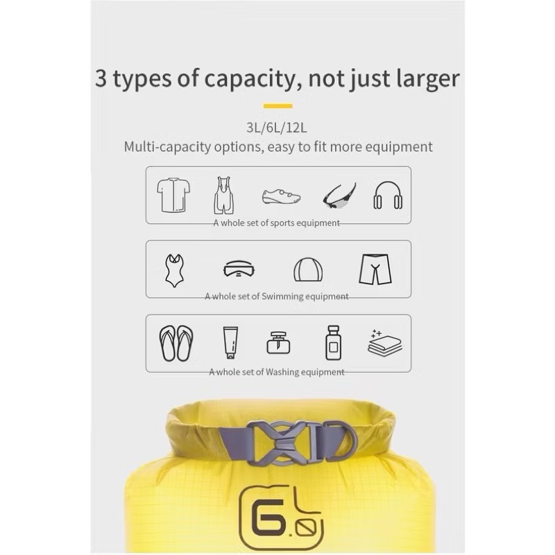 AONIJIE Dry Bag H3205 Lightweight Sports Waterproof Bag Bucket Match With Off-road Backpack For Running Riding Rafting