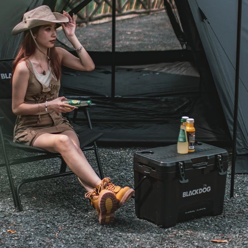 Blackdog Portable Cooler Box Ice Box 26L Camping Outdoor Picnic Insulated Food Trolley Storage Box Freezer