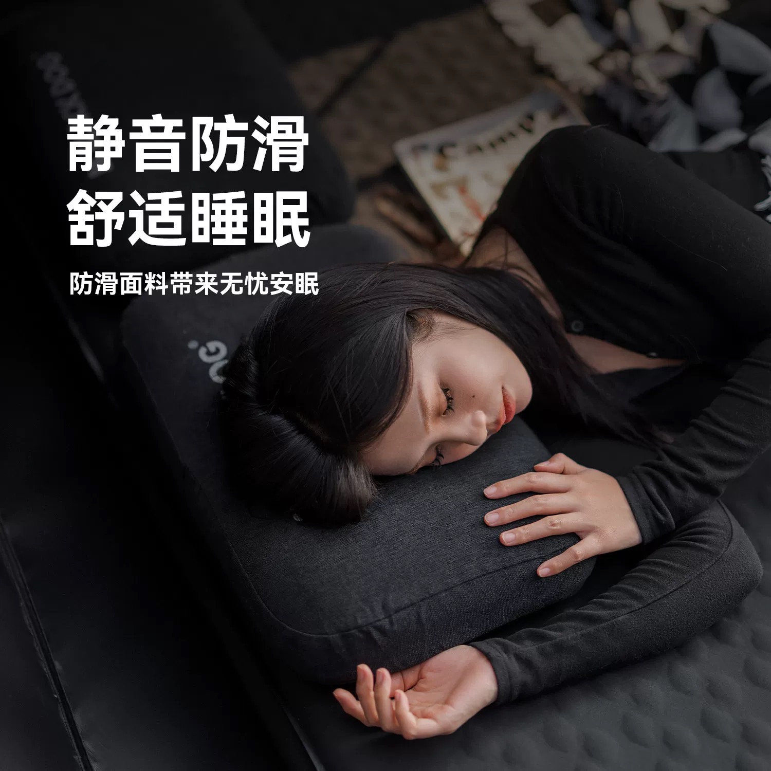 Blackdog Memory Foam Pillow Automatic Inflatable Outdoor Camping Sponge Travel