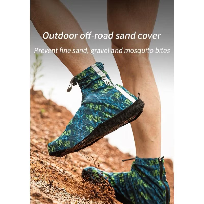 AONIJIE Sport Shoe Cover Boot Gaiters Hiking Off-road Sand Cover Stretchy Anti-skid Sandproof with Drawstring E4415