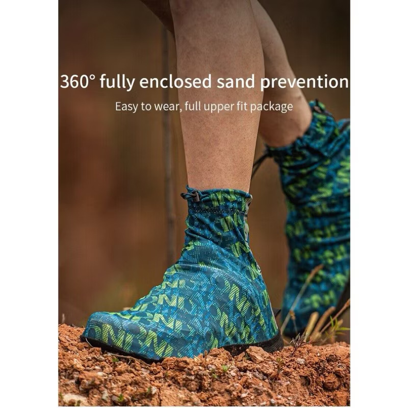 AONIJIE Sport Shoe Cover Boot Gaiters Hiking Off-road Sand Cover Stretchy Anti-skid Sandproof with Drawstring E4415