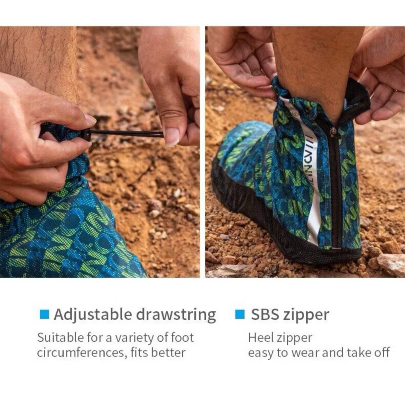 AONIJIE Sport Shoe Cover Boot Gaiters Hiking Off-road Sand Cover Stretchy Anti-skid Sandproof with Drawstring E4415