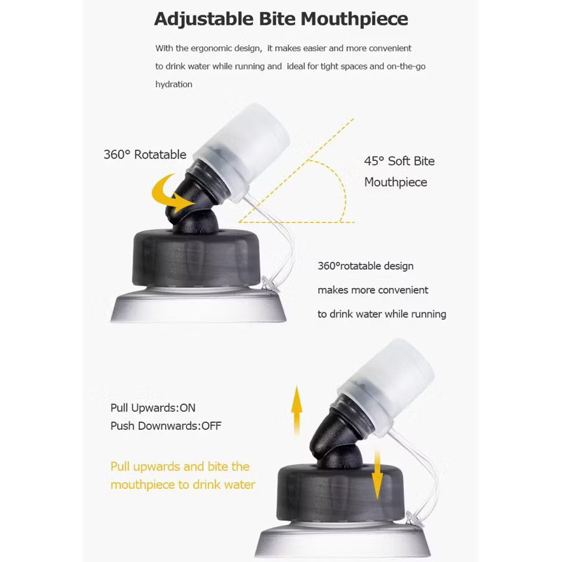 AONIJIE TPU Soft Flash SD21/SD23 Collapsible Running Flasks for Hydration Pack Backpack 250ml 420ml 500ml SD21