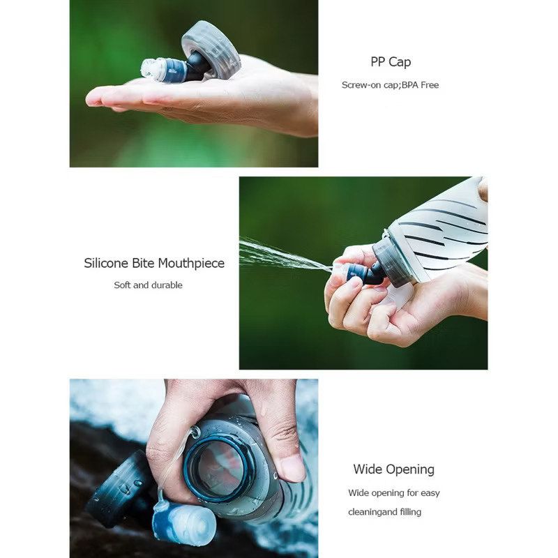 AONIJIE TPU Soft Flash SD21/SD23 Collapsible Running Flasks for Hydration Pack Backpack 250ml 420ml 500ml SD21