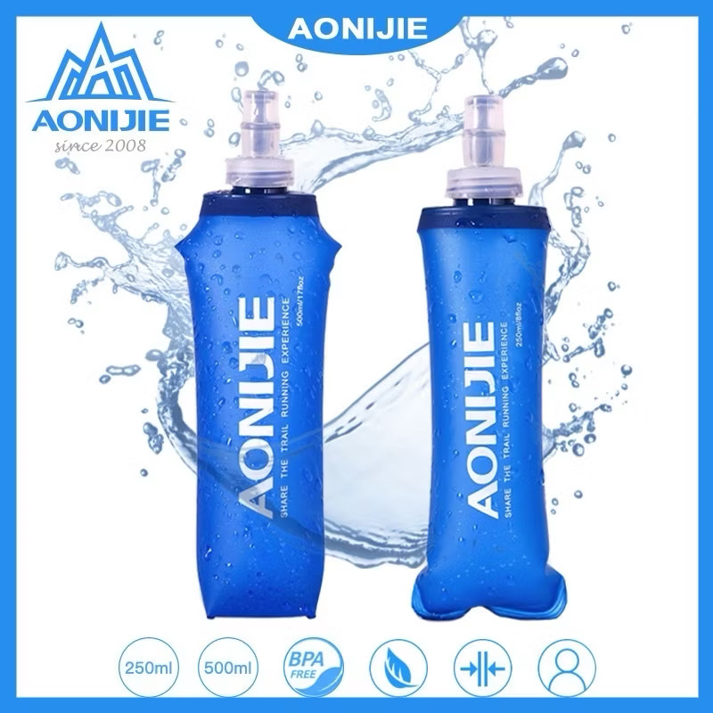 AONIJIE TPU Soft Flask Running Collapsible Water Bottles Flask for Hydration Pack - Ideal for Running Hiking SD09 SD10