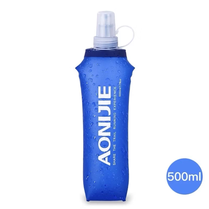AONIJIE TPU Soft Flask Running Collapsible Water Bottles Flask for Hydration Pack - Ideal for Running Hiking SD09 SD10