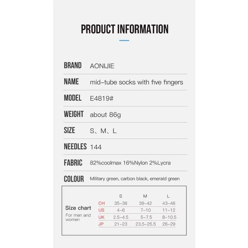 Aonijie Trail Midweight Crew Socks E4819