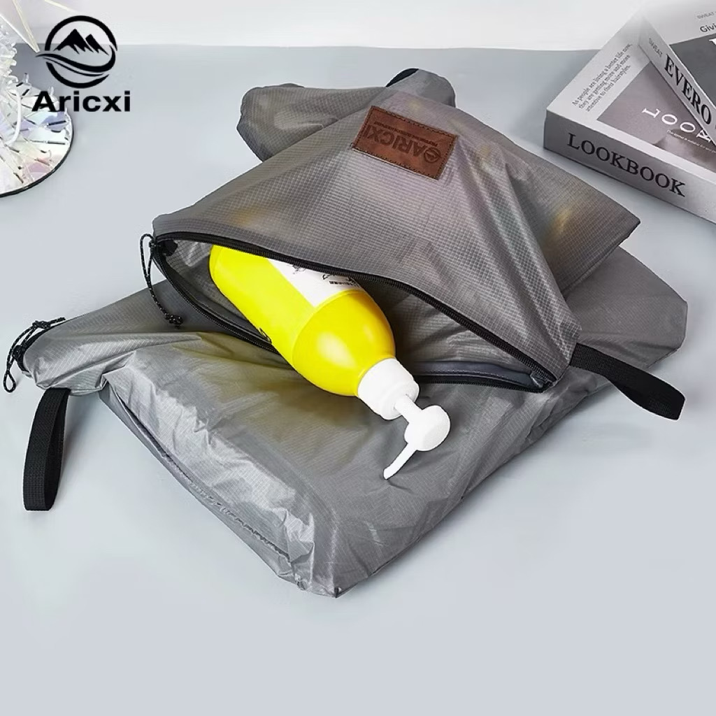 Aricxi 15D Silicone-Coated Nylon Travel & Camping Organizer Pouch – Toiletries, Clothes & Documents Storage Bag