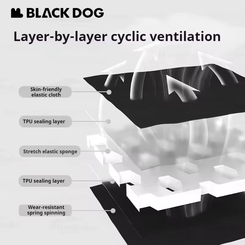 Blackdog 2 Person TPU Air Mattress Built-in Pump Outdoor Automatic Inflatable Sleeping Bed
