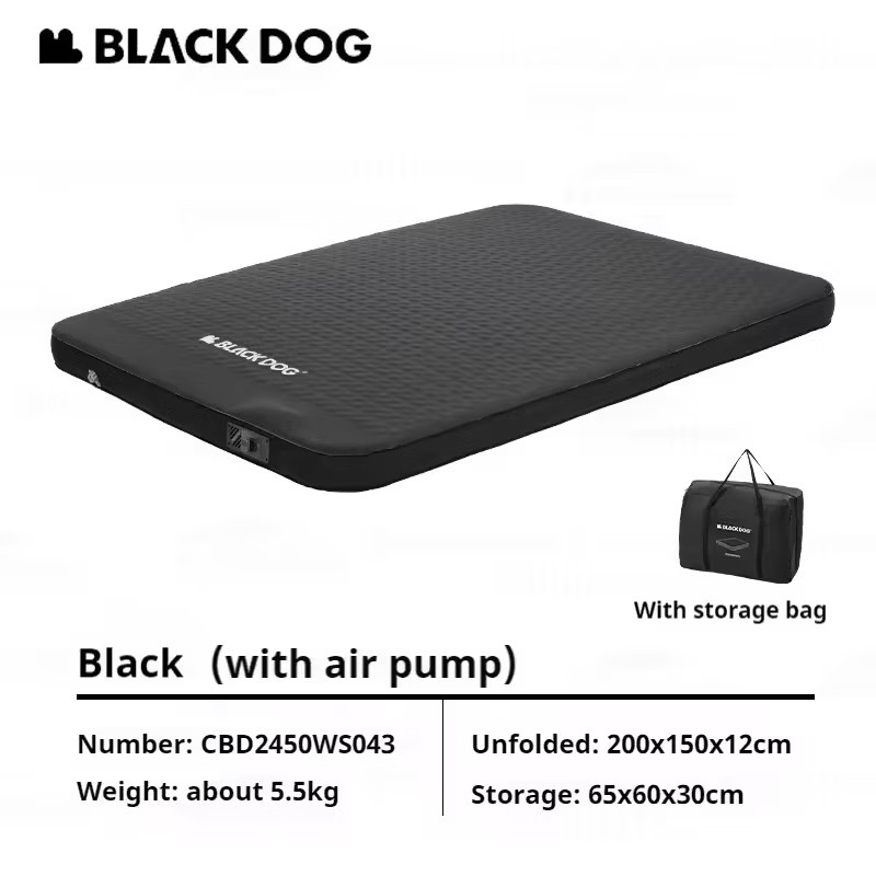 Blackdog 2 Person TPU Air Mattress Built-in Pump Outdoor Automatic Inflatable Sleeping Bed