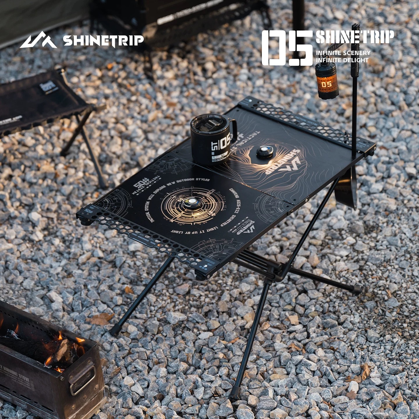 ShineTrip A569/A406 Ultralight Foldable Camping Table Board IGT Unit Quick Open Portable Picnic Tabletop