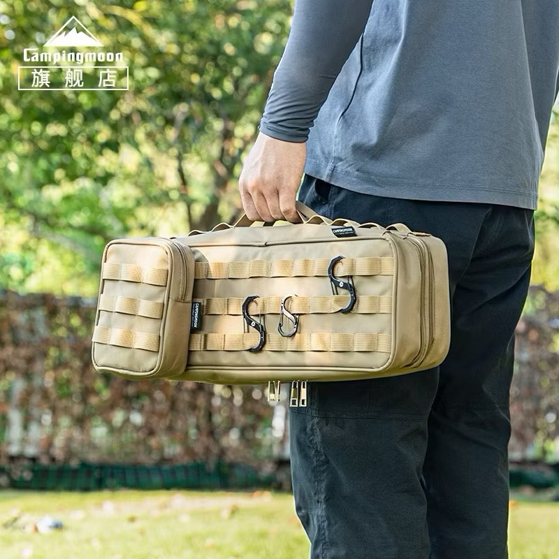 Campingmoon BK-40/BG-15/BK-46 portable carrying bag tool storage including accessory bag, waist retro hanging bag