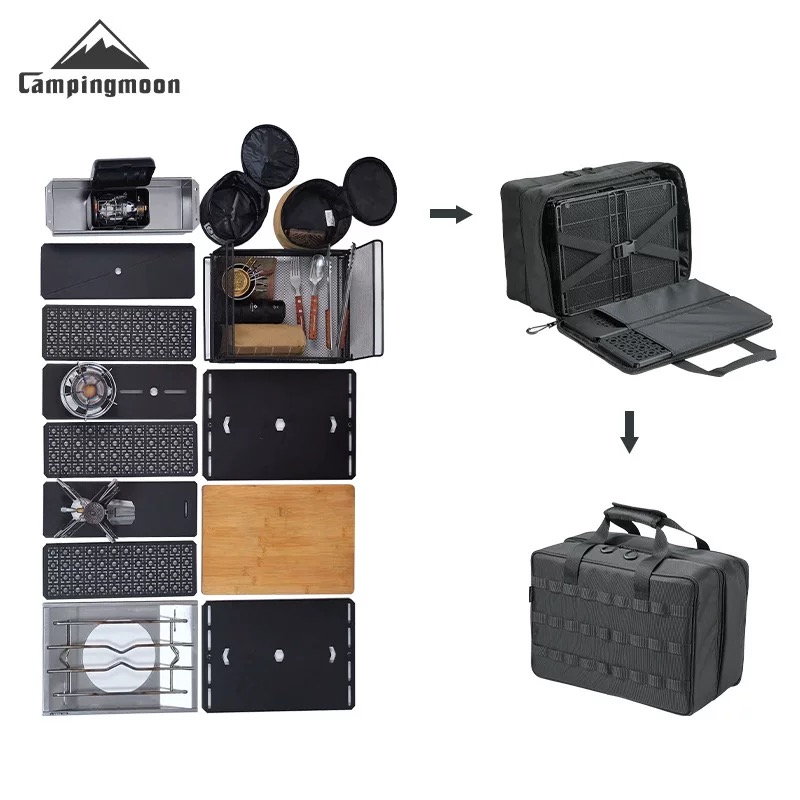 Campingmoon BK-40/BG-15/BK-46 portable carrying bag tool storage including accessory bag, waist retro hanging bag