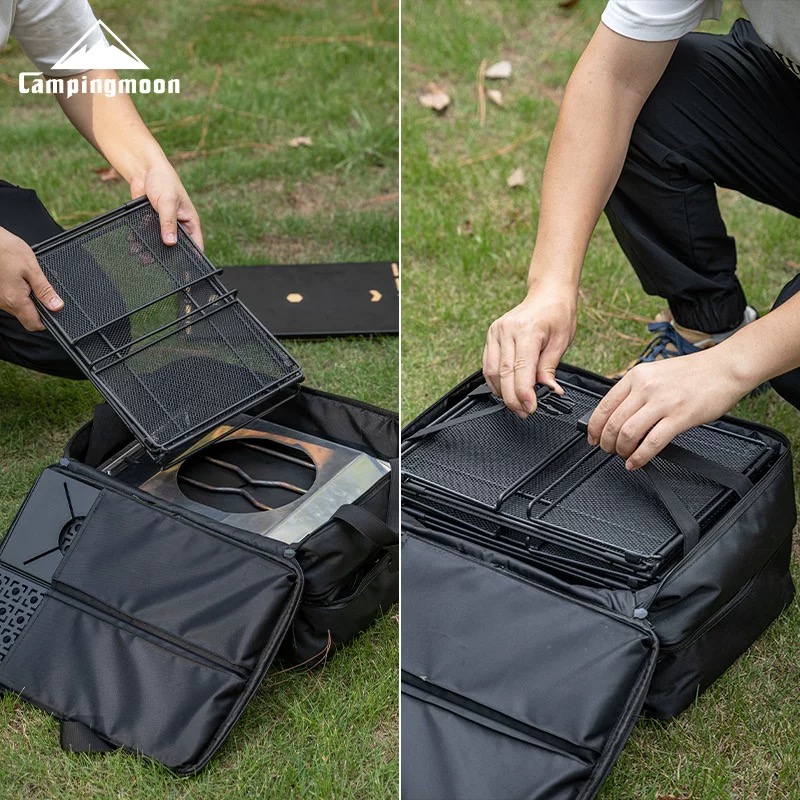 Campingmoon BK-40/BG-15/BK-46 portable carrying bag tool storage including accessory bag, waist retro hanging bag