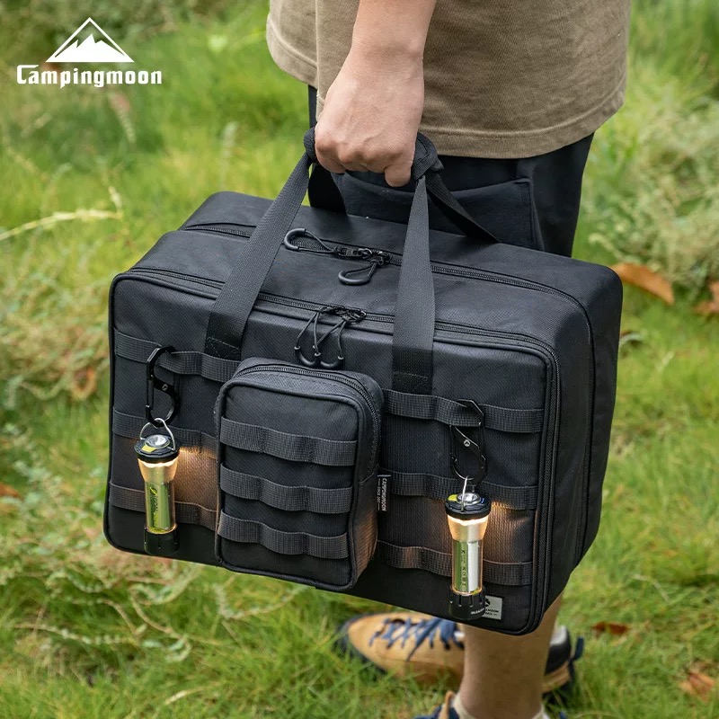 Campingmoon BK-40/BG-15/BK-46 portable carrying bag tool storage including accessory bag, waist retro hanging bag