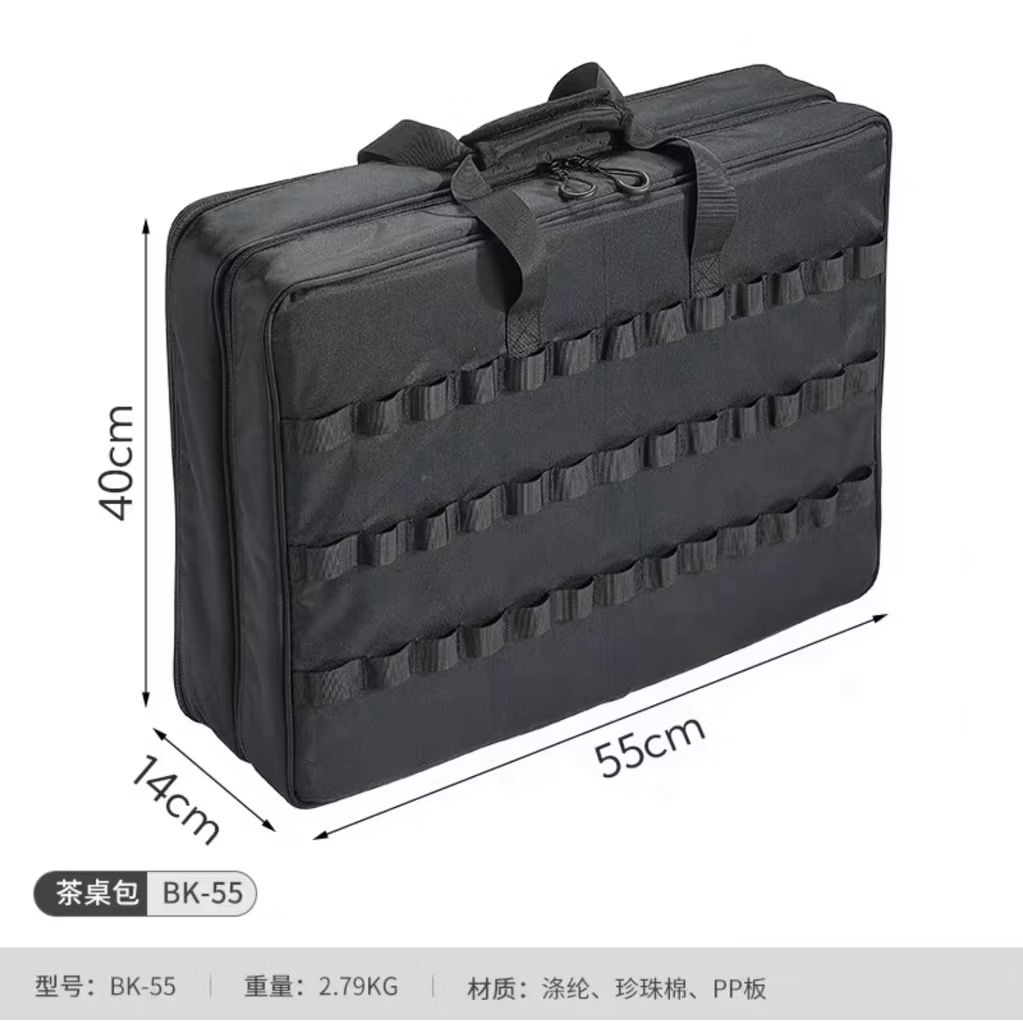 Campingmoon BK-55 Large IGT Tea Table Storage Bag – Multi-Functional Layered Organizer for Tabletop & Cassette Stove