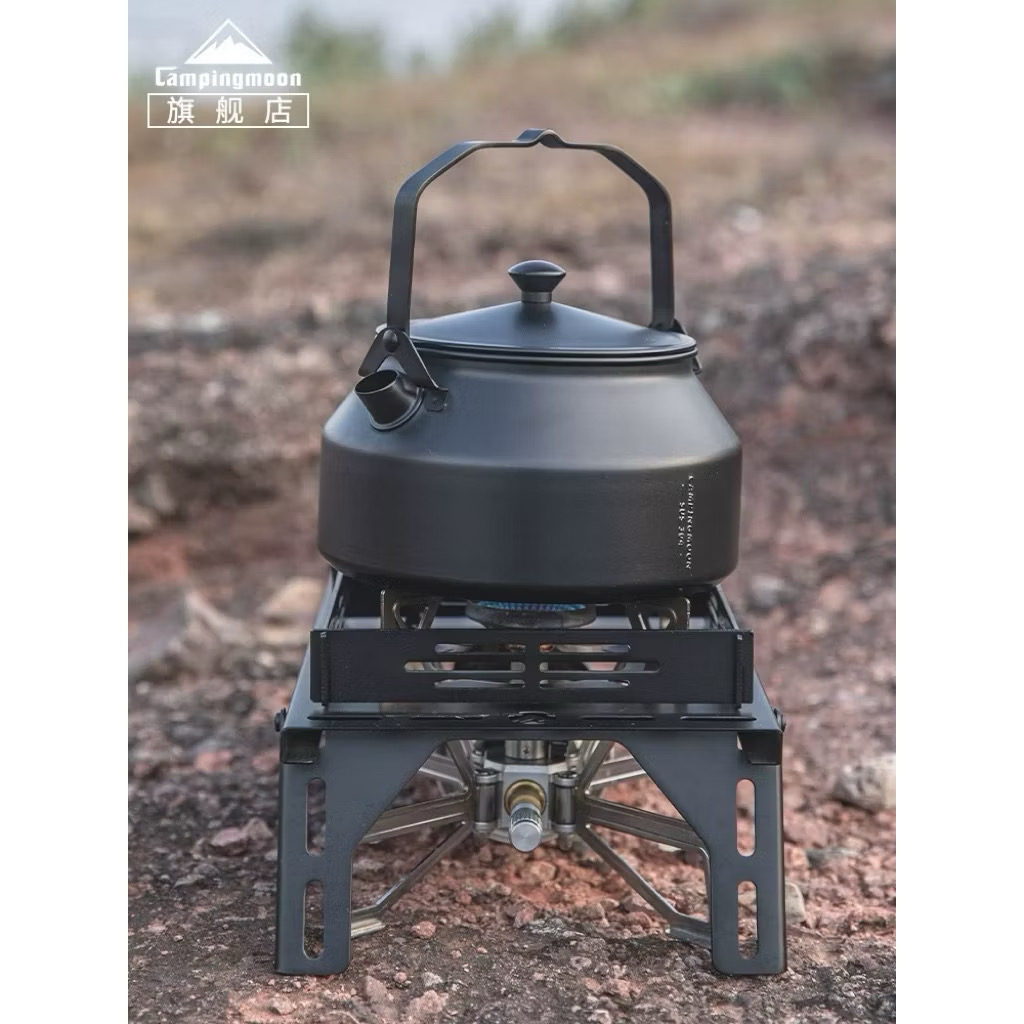 Campingmoon BKSW-1/SW-1 Camping Cookware Equipment 304 Stainless Steel Teapot Coffee Portable Picnic Outdoor Kettle