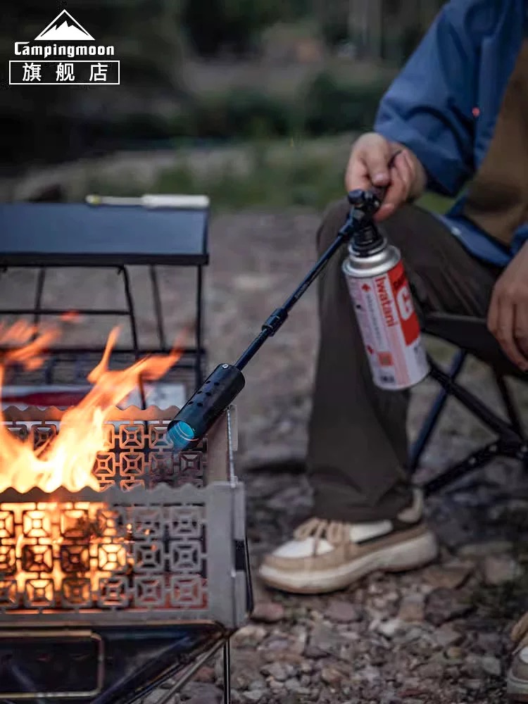 Campingmoon BKMT-3955 spray gun cassette tank flat gas universal extended igniter burning gas flame gun