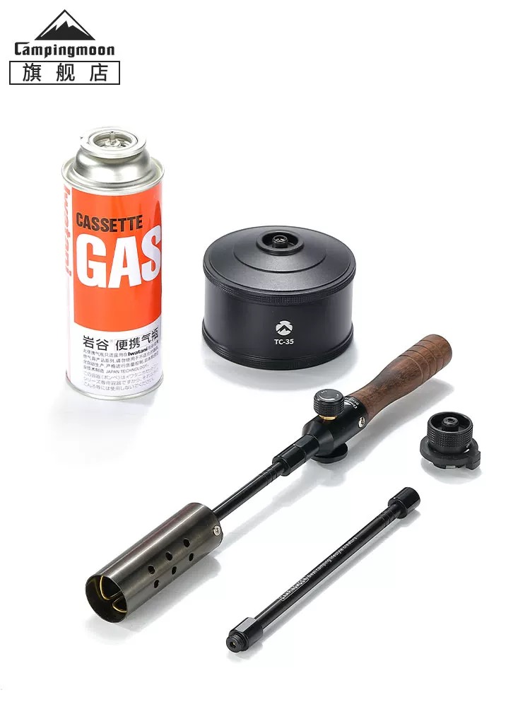Campingmoon BKMT-3955 spray gun cassette tank flat gas universal extended igniter burning gas flame gun