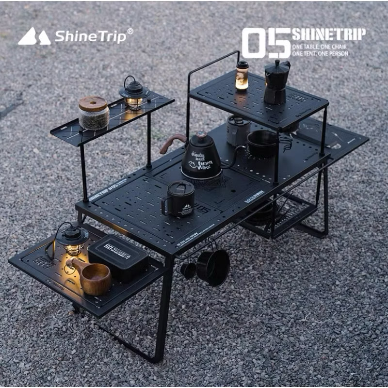 Accessories for Shinetrip Starship 3 Plate Table Tactical Style IGT Expandable with Accessories Side Rack Stove Stand