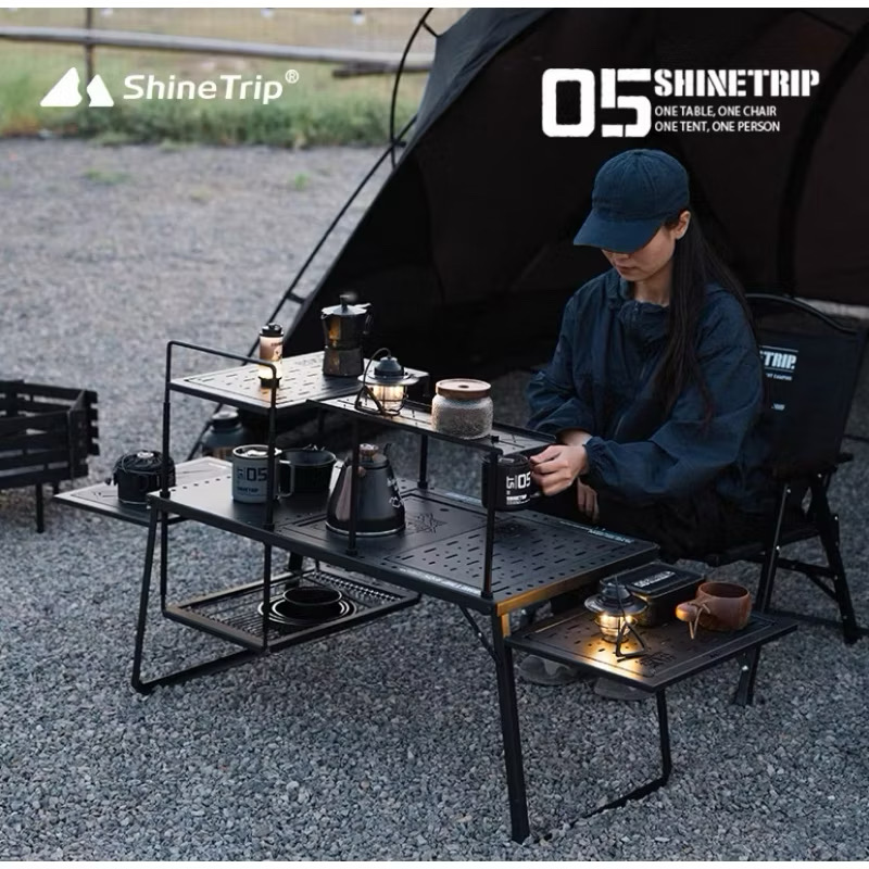 Accessories for Shinetrip Starship 3 Plate Table Tactical Style IGT Expandable with Accessories Side Rack Stove Stand