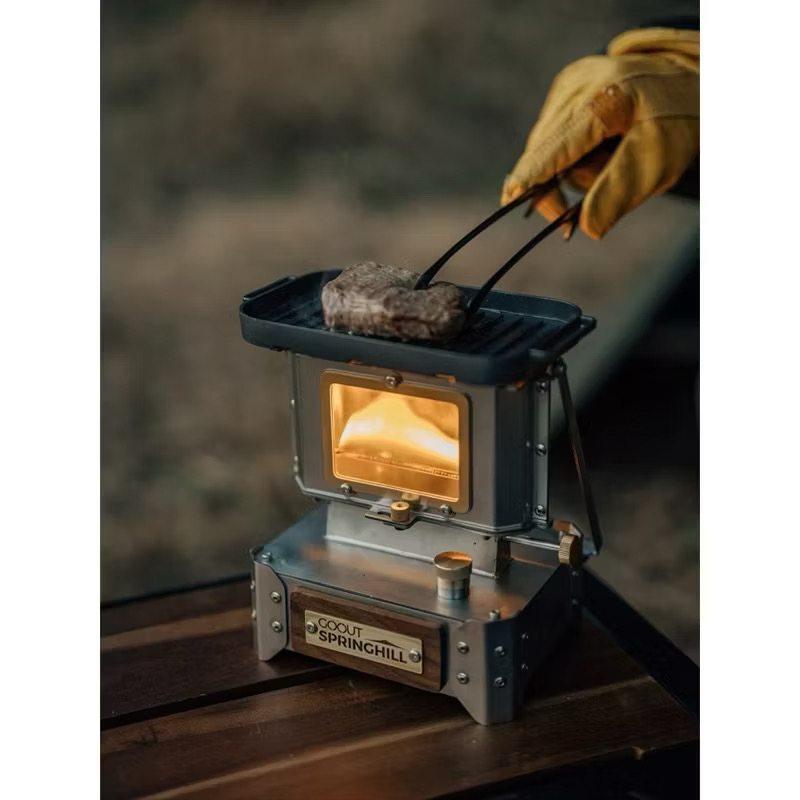 Acessories GoOut SpringHill Viewing Stove Glass Kerosene Stove Mini Stove Tea Stove Small Heating Stove Camping Stove