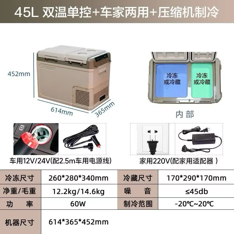 Alpicool GED  Portable Car Fridge Freezer Refrigerators Electric Cooler Box for Camping RV Road Trip Picnic Truck Camper
