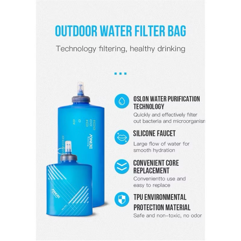 AONIJIE SD29 1000ml/2000ml Soft Bottle Flask With Hydration Filter 