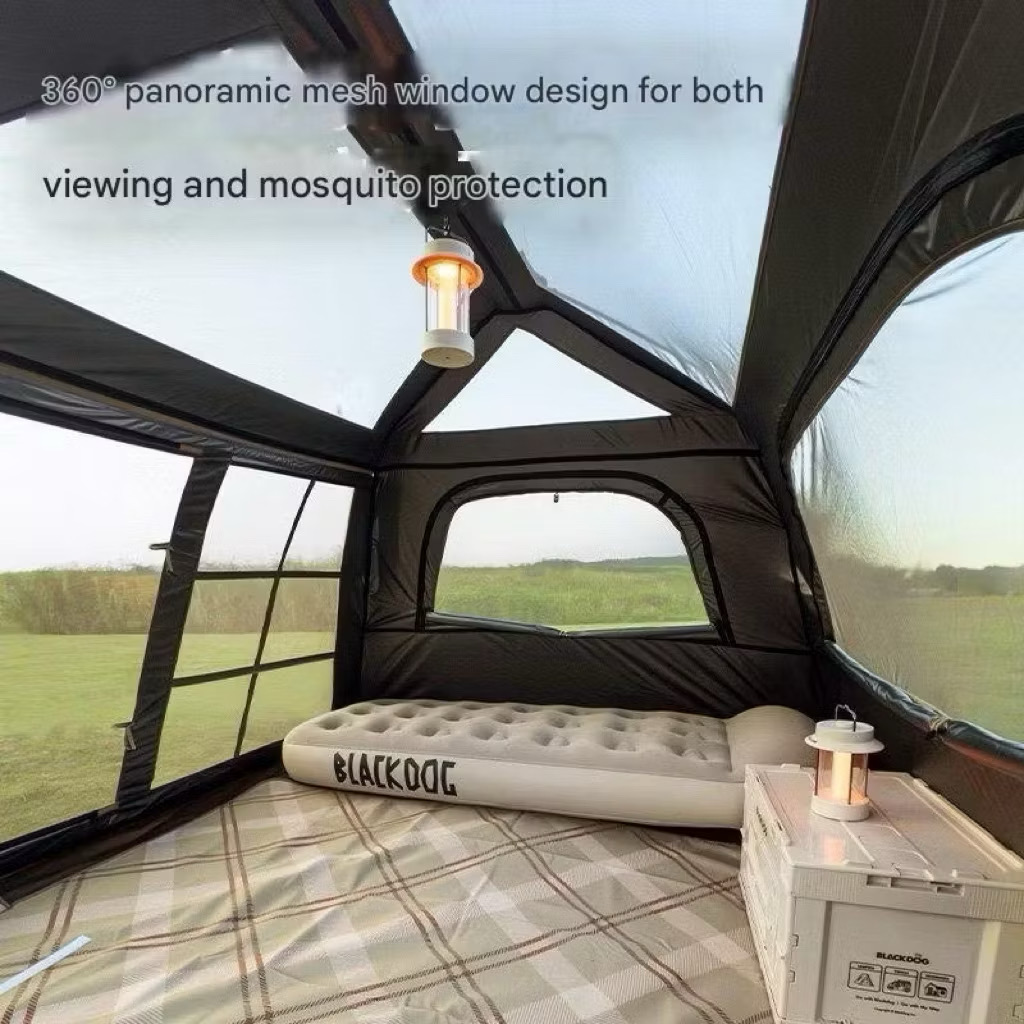 BLACKDOG Auto Tent Khaki Outdoor Camping Large Rainproof Tent Khemah Besar Mountain Hider Automatic