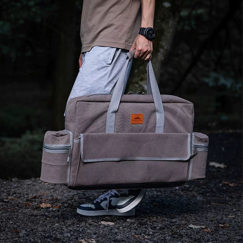Campingmoon B-550C Multifunctional Camping Tools Thickened Wear-Resistant Canvas Bag Large Capacity Camping Equipment