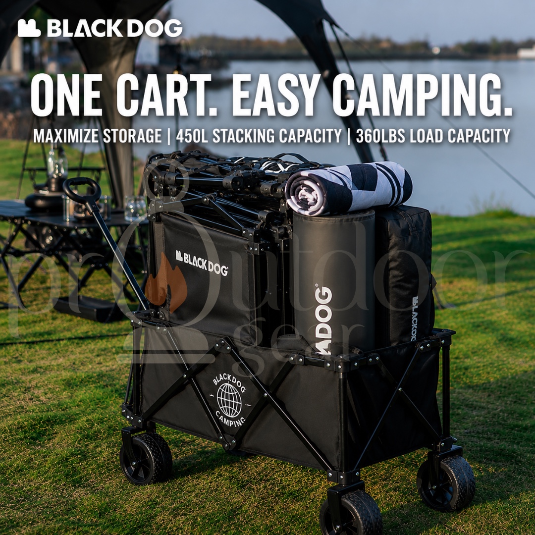 BLACKDOG Shanying Shangen wagon Four-Way Trolley Portable Camping Picnic Cart Table Top