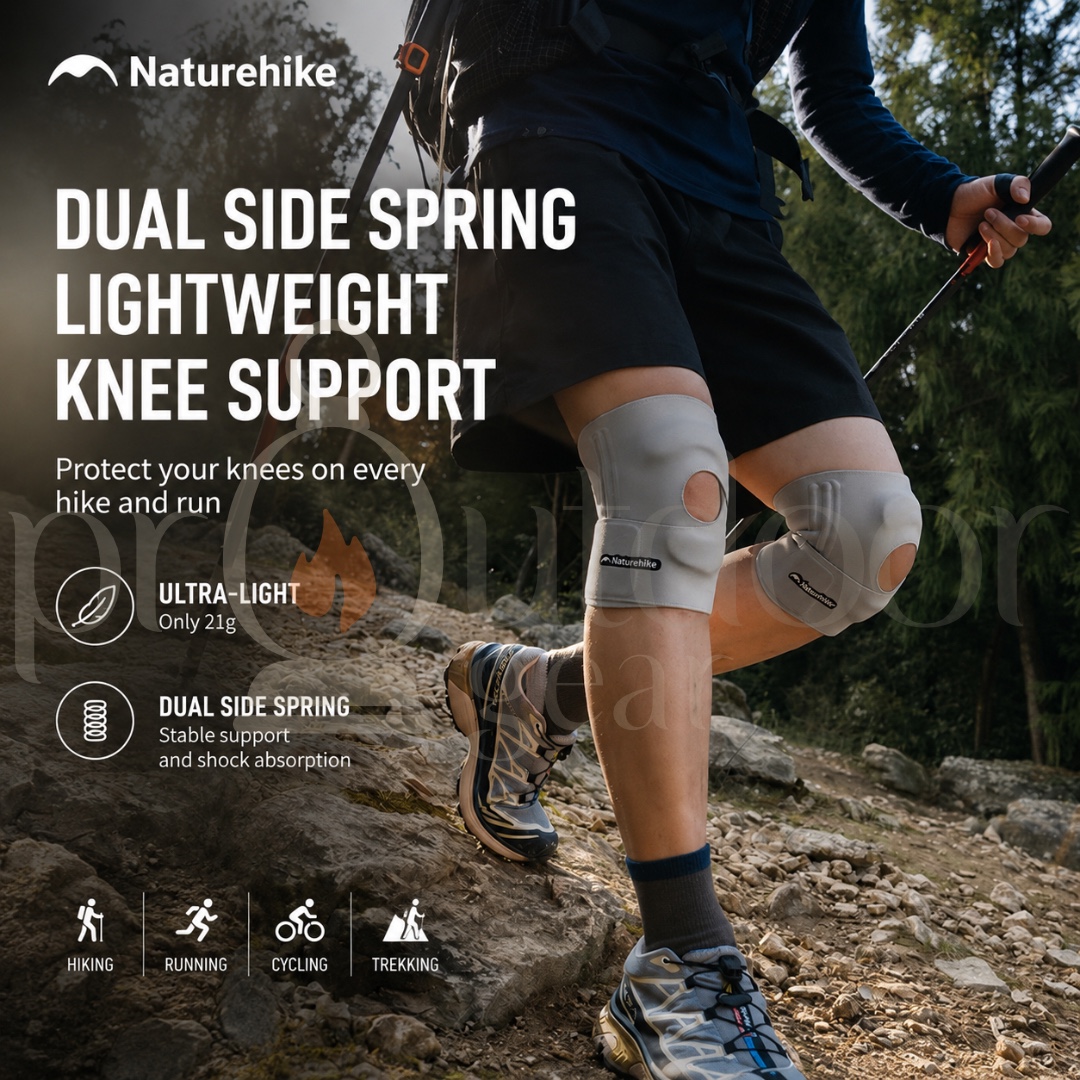 NATUREHIKE CNK2650DS015 Lightweight Knee Support Patella Knee Brace Compression Protector for Hiking Running