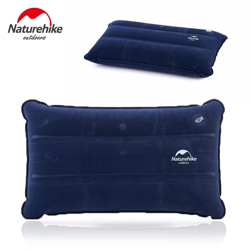 NATUREHIKE NH18F018-Z Portable Outdoor Inflatable Square Pillow Travel Pillow Inflatable Cushion Soft Neck Protective