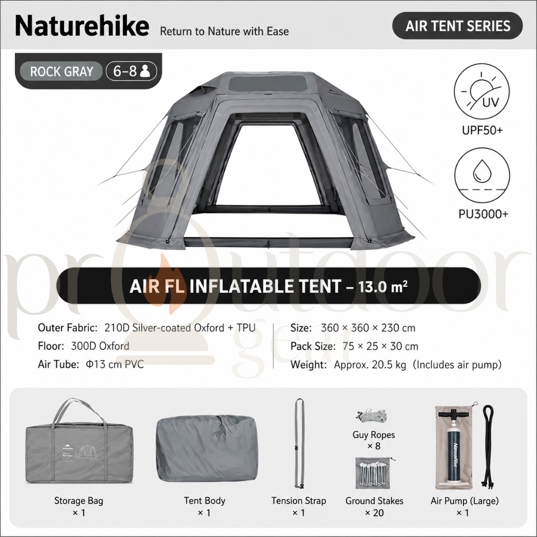 NATUREHIKE Gen 6.0/13.0 Air FL Inflatable Tent Modular Connector Piece Universal Link Connector Camping Shelter