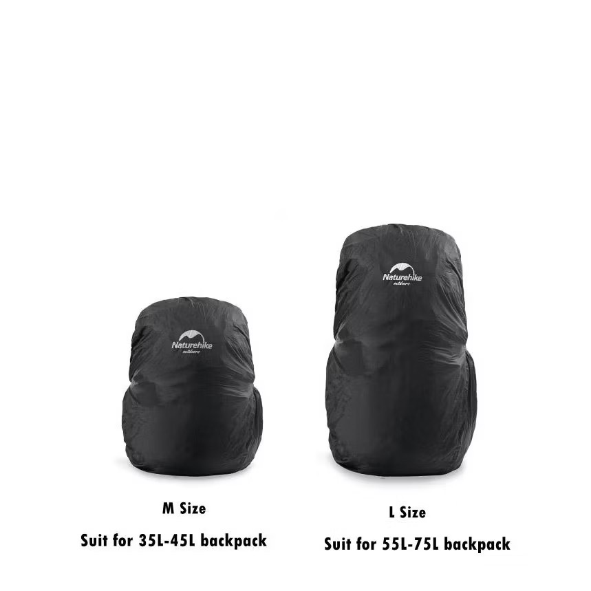 Naturehike NH19PJ041 Outdoor Backpack Rain Cover Cycling Dustproof Bag Waterproof Rain Cover 35-75L Bag Cover
