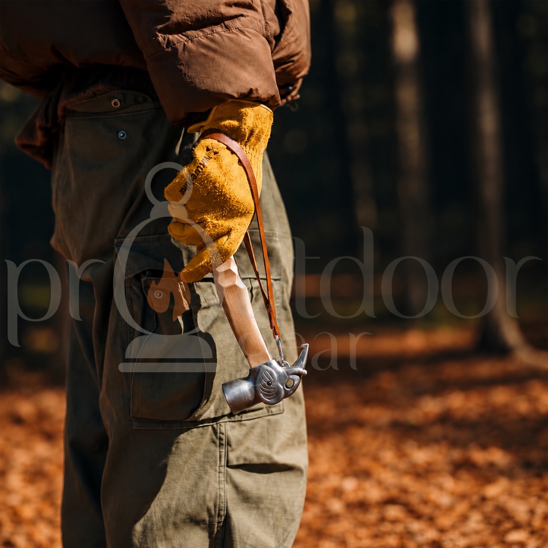 NATUREHIKE CNH22ZP022 Hammer Elephant Multifunctional Camp Outdoor Camping Equipment Ground Nail Stainless Steel Solid Wood Handle