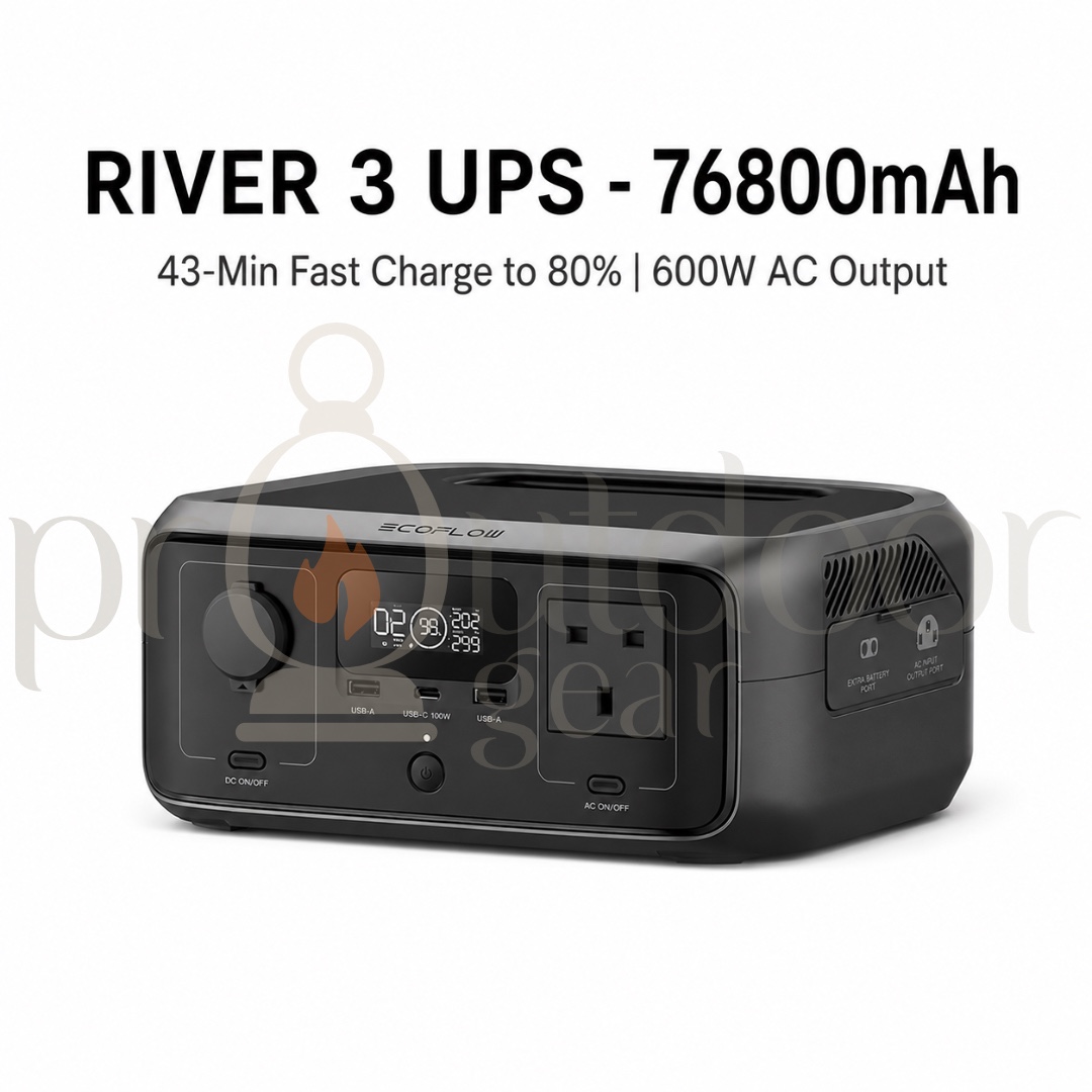 [PRE-ORDER] ECOFLOW River 3 UPS Portable Power Station – 300 W, 10 ms UPS