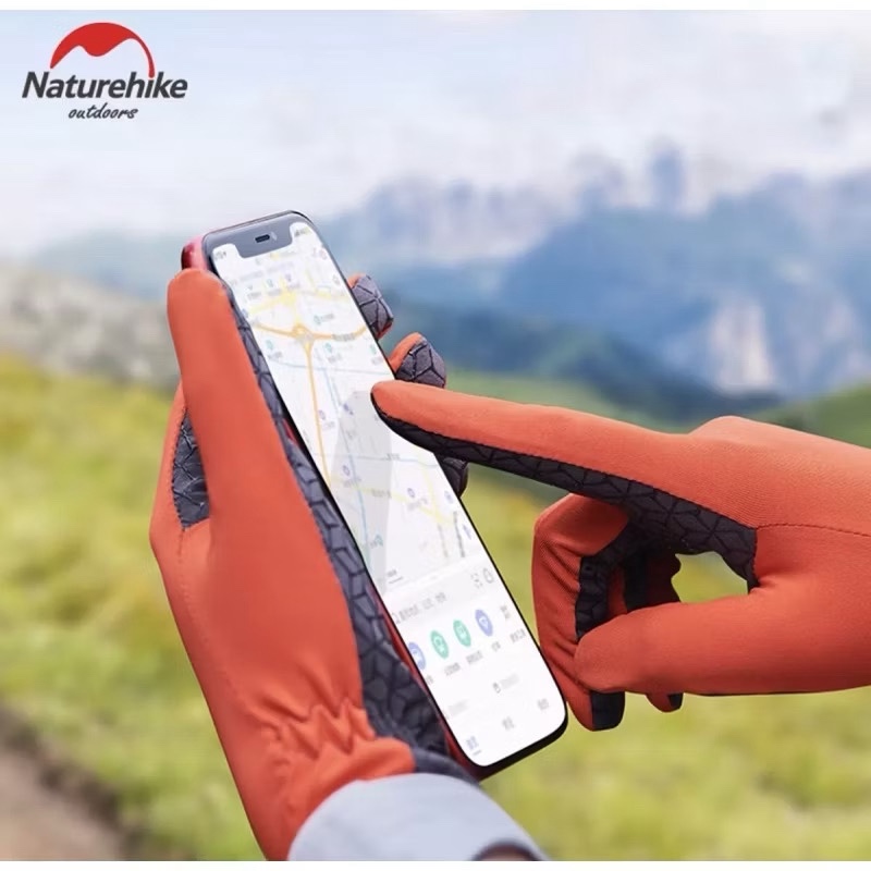Naturehike Thin Touch Screen Gloves Non Slip Breathable Full Finger Gloves Unisex  Outdoor Sports Running NH21FS035