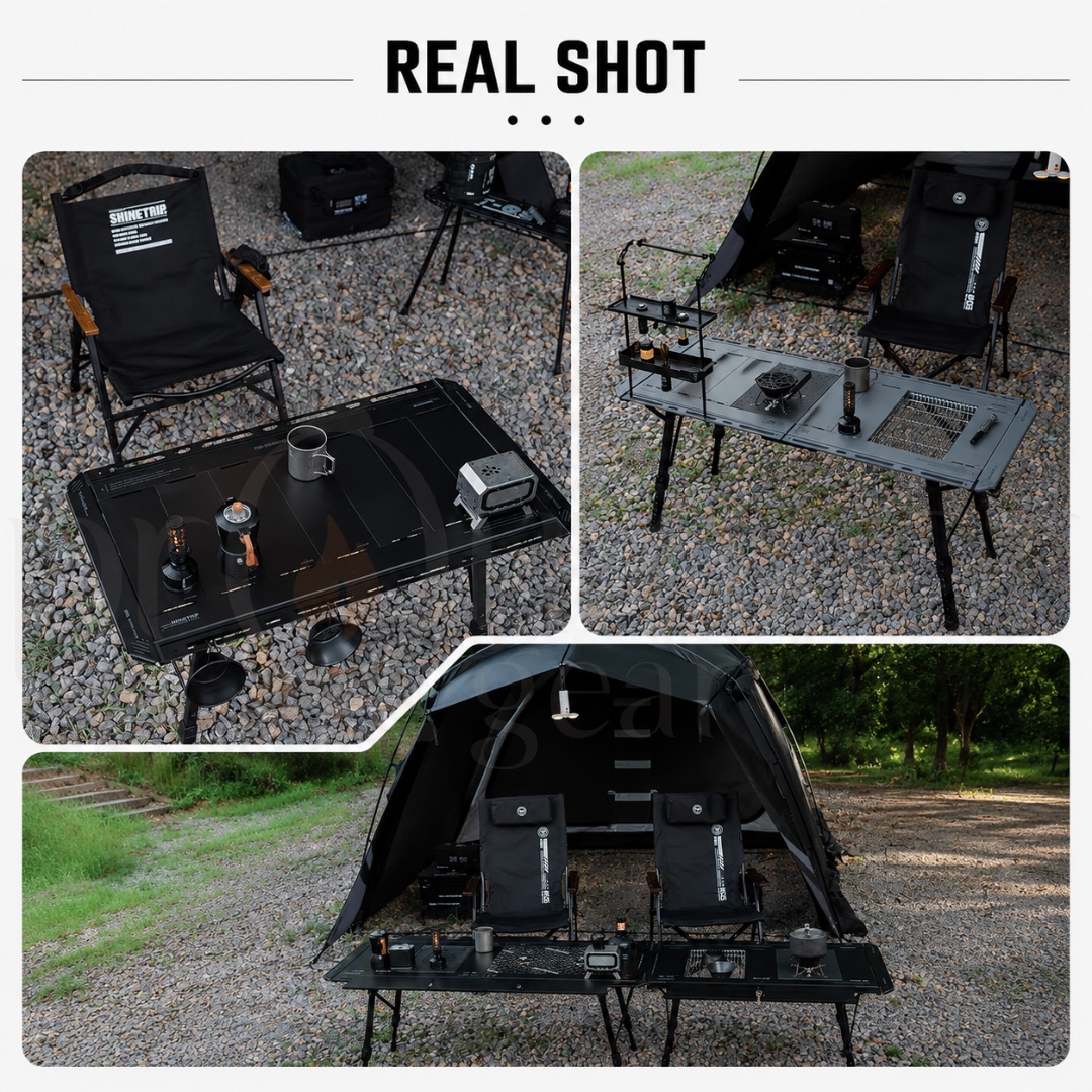 SHINETRIP A584 3.5 Unit / 5 Unit Series IGT Tactical Folding Table Modular Aluminum Camping Table