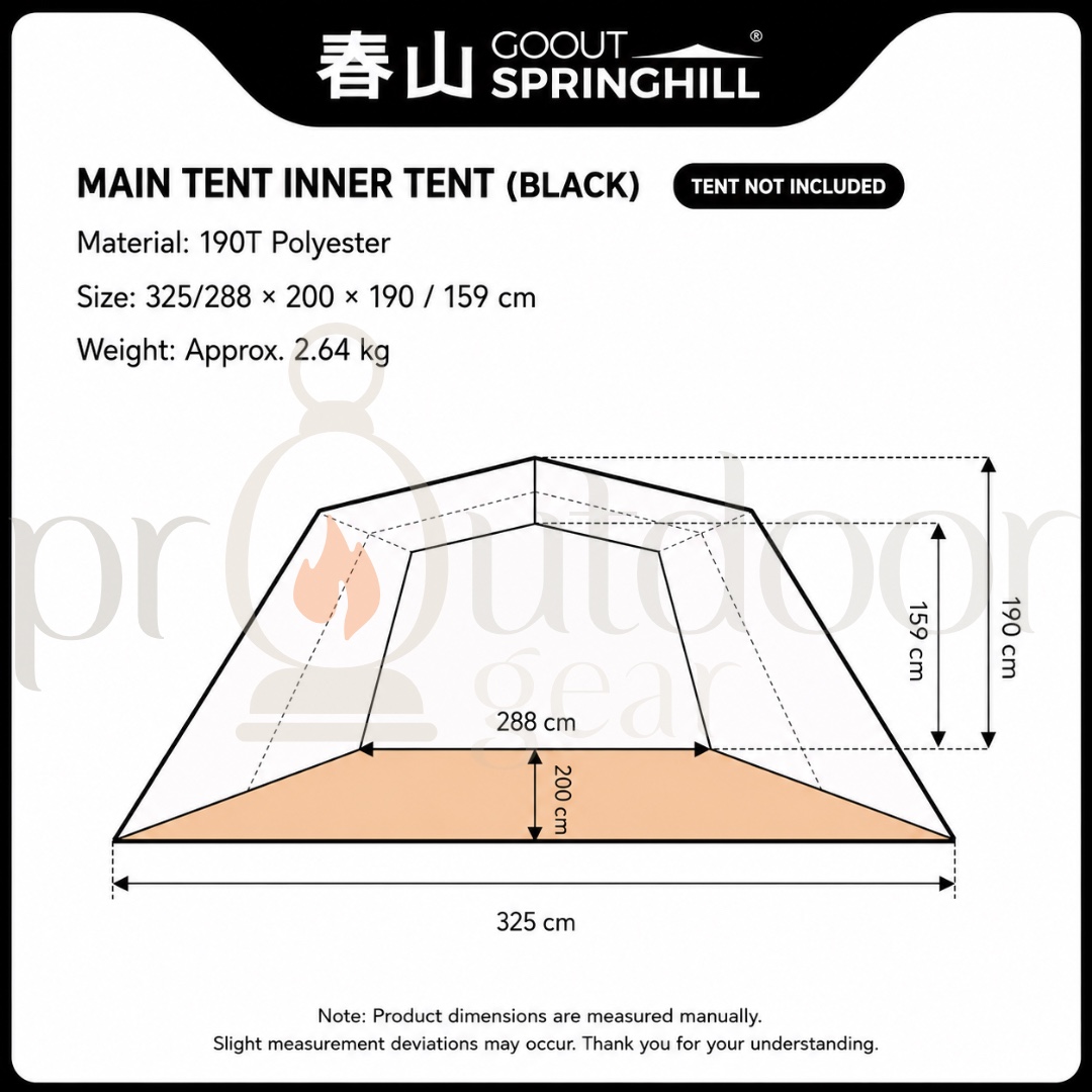 [PRE-ORDER] GOOUT SPRINGHILL Xuanyuan Inflatable Tunnel Tent Sunproof Waterproof Outdoor Camping Portable Overnight Tent
