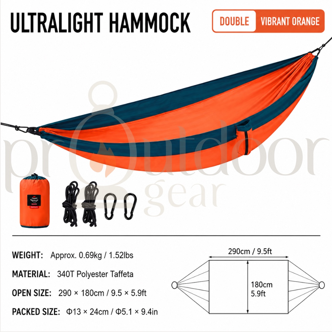 NATUREHIKE NH21DC011 Hammock Ultralight 600g Tear Resistant Fabric Anti-rollover Hanging