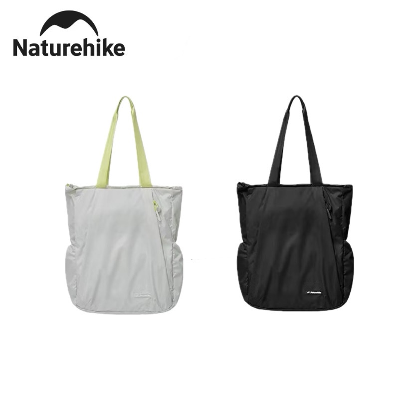 Naturehike Oxygen Series 18L Folding Tote Backpack XB025 Midnight Black/Light Gray