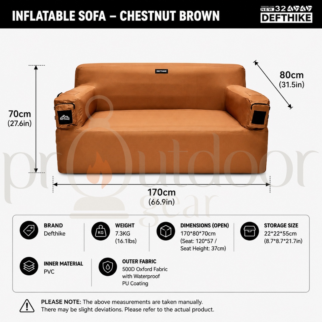 DEFTHIKE INFLATABLE SOFA | PORTABLE CAMPING SOFA