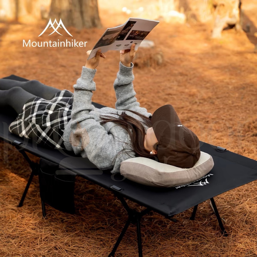 MOUNTAINHIKER SZK290 Folding Camping Cot 150KG Heavy Duty Portable Outdoor Bed Adjustable Height